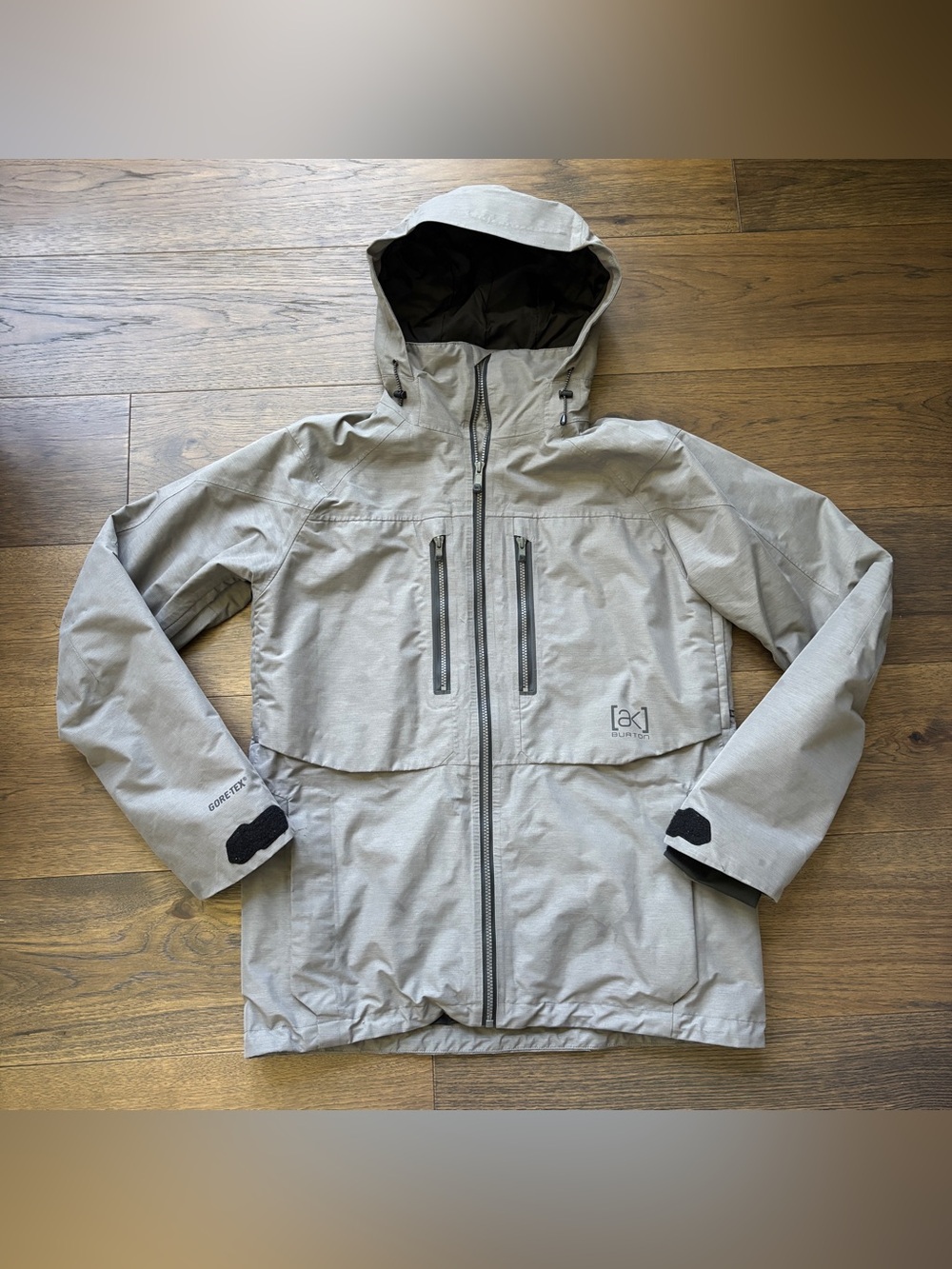 Burton ak Swash Goretex Jacket, Gray Mens Size Small, Ski Snowboard